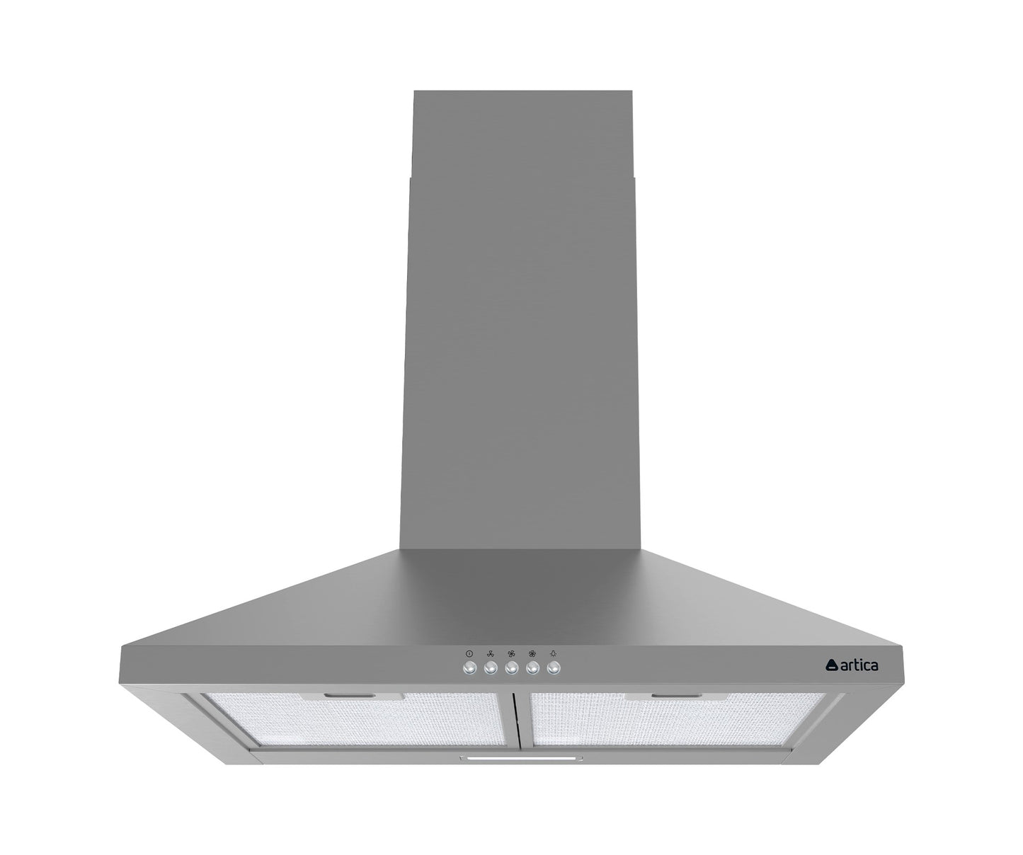 CAMPANA DECORATIVA ARTICA 60 Y 90 CM – 3 VELOCIDADES, LED, FILTROS LAVABLES Y ACERO INOX