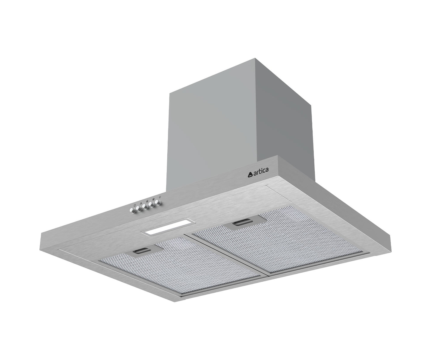 CAMPANA DECORATIVA ARTICA 60 Y 90 CM – 3 VELOCIDADES, LED, FILTROS LAVABLES Y ACERO INOX