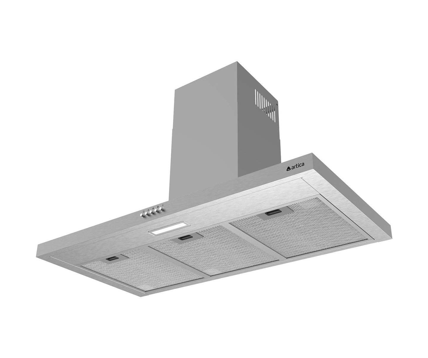 CAMPANA DECORATIVA ARTICA 60 Y 90 CM – 3 VELOCIDADES, LED, FILTROS LAVABLES Y ACERO INOX
