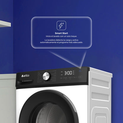 LAVADORA ARTICA AQUALINE 6 KG 1200 RPM DE BAJO CONSUMO CON FUNCIÓN VAPOR