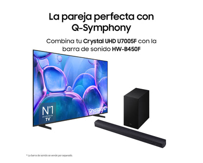 SMART TV SAMSUNG 65" TU65U7025F CRYSTAL UHD 4K – SMART TV, BLUETOOTH Y HDR