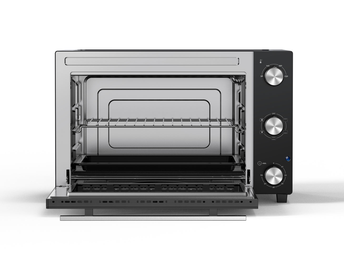 HORNO SOBREMESA ARTICA 48L 1800W – CONVECCIÓN, TEMPORIZADOR Y DOBLE CRISTAL