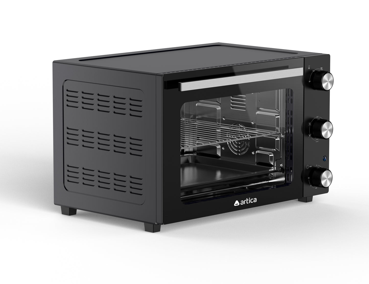 HORNO SOBREMESA ARTICA 48L 1800W – CONVECCIÓN, TEMPORIZADOR Y DOBLE CRISTAL