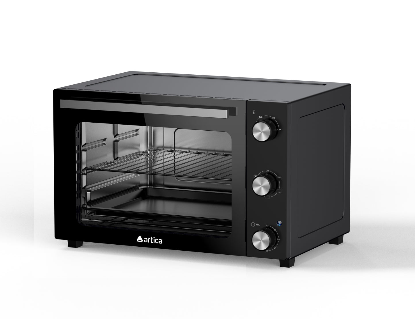 HORNO SOBREMESA ARTICA 48L 1800W – CONVECCIÓN, TEMPORIZADOR Y DOBLE CRISTAL