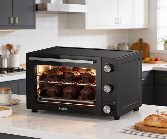 HORNO SOBREMESA ARTICA 48L 1800W – CONVECCIÓN, TEMPORIZADOR Y DOBLE CRISTAL