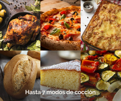 HORNO SOBREMESA ARTICA 48L 1800W – CONVECCIÓN, TEMPORIZADOR Y DOBLE CRISTAL