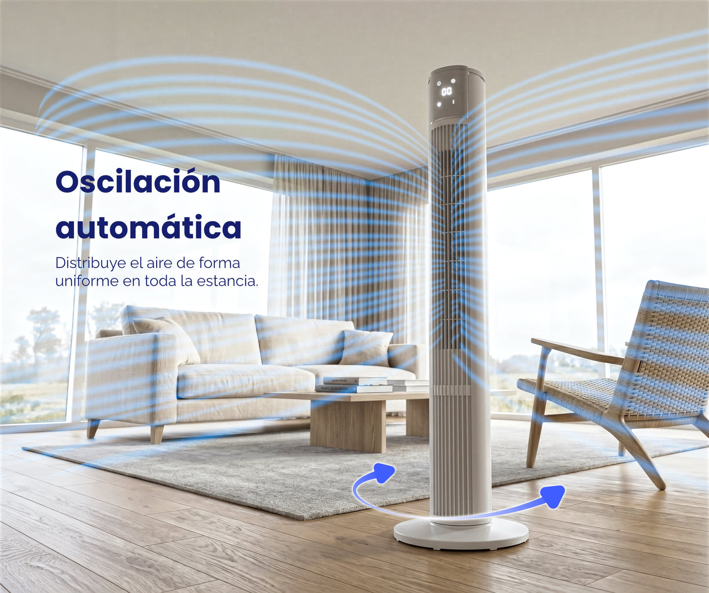 VENTILADOR TORRE ARTICA EL ALIADO PERFECTO CONTRA EL CALOR