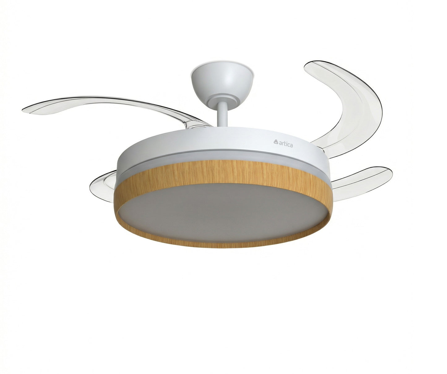 VENTILADOR DE TECHO RETRÁCTIL ULTRA SILENCIOSO - LUZ LED 72W