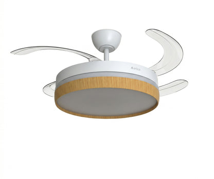 VENTILADOR DE TECHO RETRÁCTIL ULTRA SILENCIOSO - LUZ LED 72W