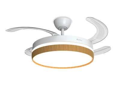 VENTILADOR DE TECHO RETRÁCTIL ULTRA SILENCIOSO - LUZ LED 72W