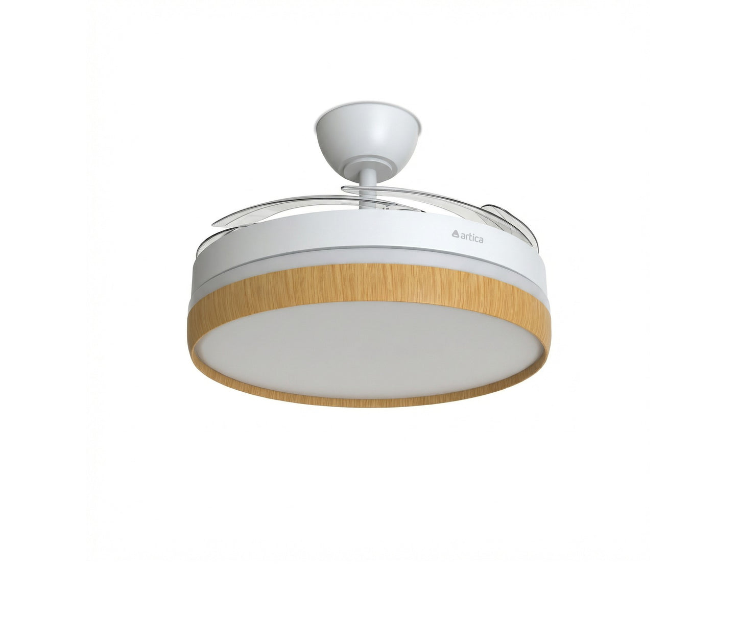VENTILADOR DE TECHO RETRÁCTIL ULTRA SILENCIOSO - LUZ LED 72W