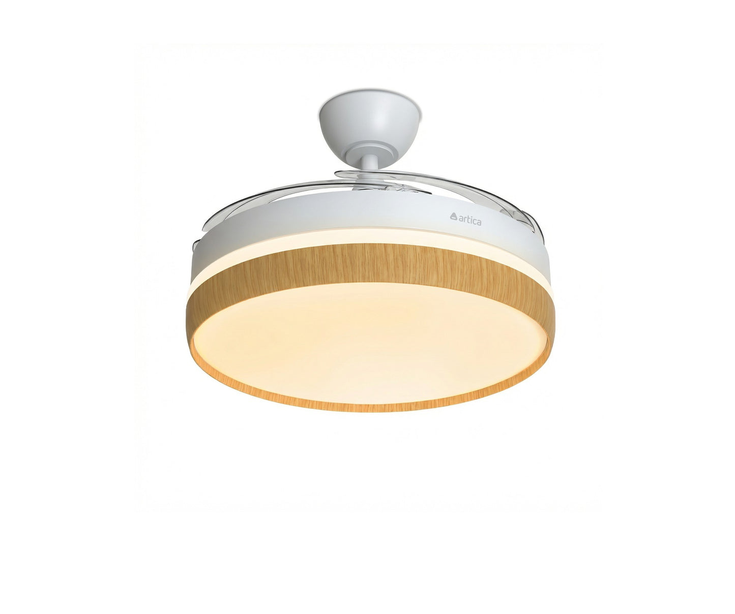 VENTILADOR DE TECHO RETRÁCTIL ULTRA SILENCIOSO - LUZ LED 72W