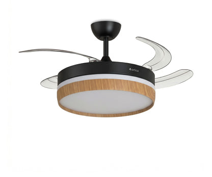 VENTILADOR DE TECHO RETRÁCTIL ULTRA SILENCIOSO - LUZ LED 72W