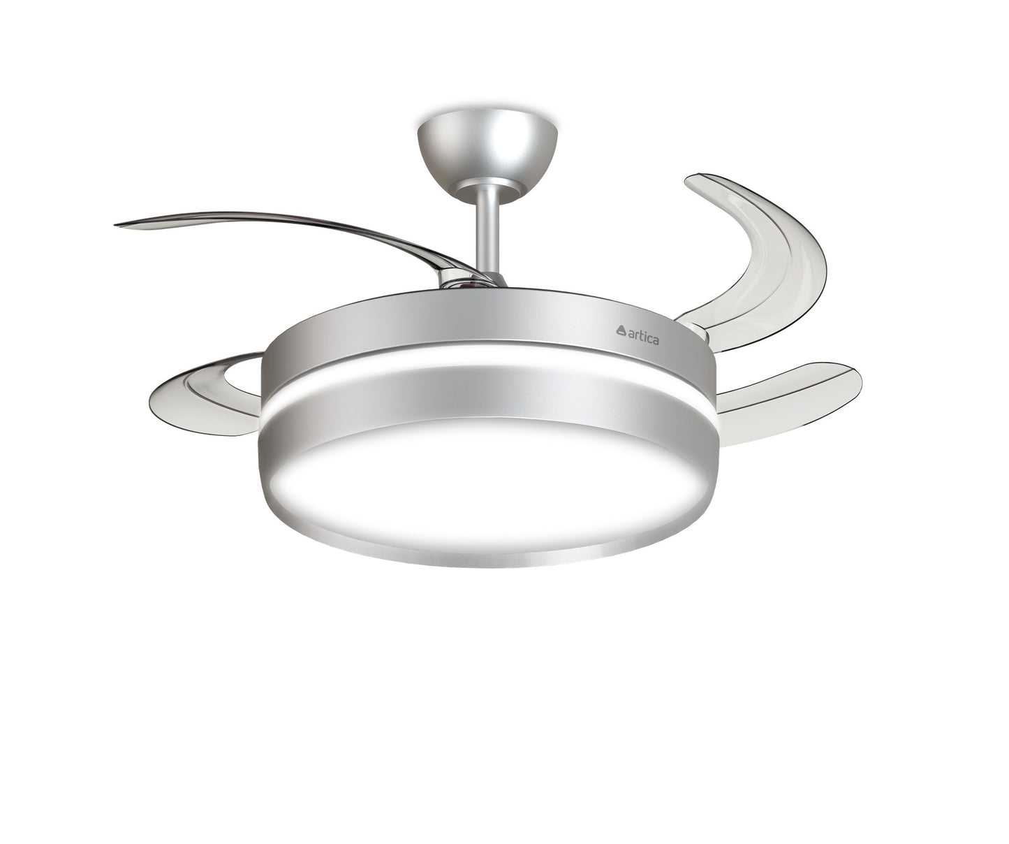VENTILADOR DE TECHO RETRÁCTIL ULTRA SILENCIOSO - LUZ LED 72W