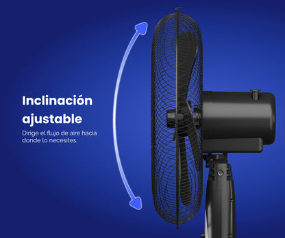 ¡REFRESCA TU ESPACIO CON EL VENTILADOR DE PIE ARTICA 45W 40 CM NEGRO!