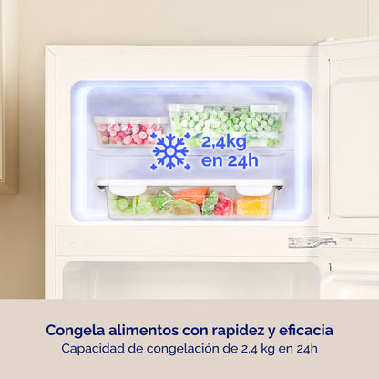 FRIGORÍFICO DOS PUERTAS ARTICA CICLOUP143EB2 206 L BLANCO, COMPACTO Y FUNCIONAL