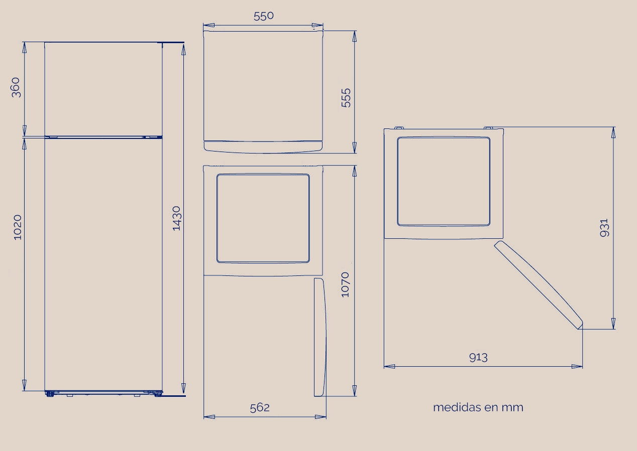 FRIGORÍFICO DOS PUERTAS ARTICA CICLOUP143EB2 206 L BLANCO, COMPACTO Y FUNCIONAL