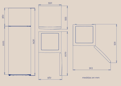 FRIGORÍFICO DOS PUERTAS ARTICA CICLOUP143EB2 206 L BLANCO, COMPACTO Y FUNCIONAL