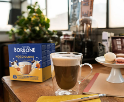 Cápsulas Borbone NOCCIOLONE Compatible Dolce Gusto®* – Capuchino de AVELLANA