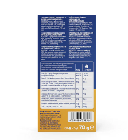 Cápsulas Borbone NOCCIOLINO Compatible Nespresso® | Capuchino Cremoso Sabor AVELLANA