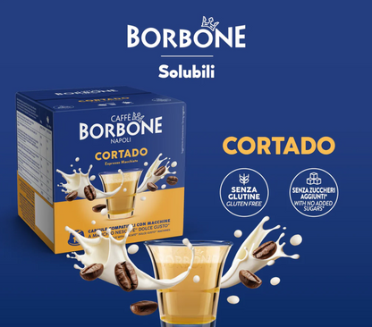 Cápsulas Borbone CORTADO Dolce Gusto® – Café con Leche Suave y Cremoso