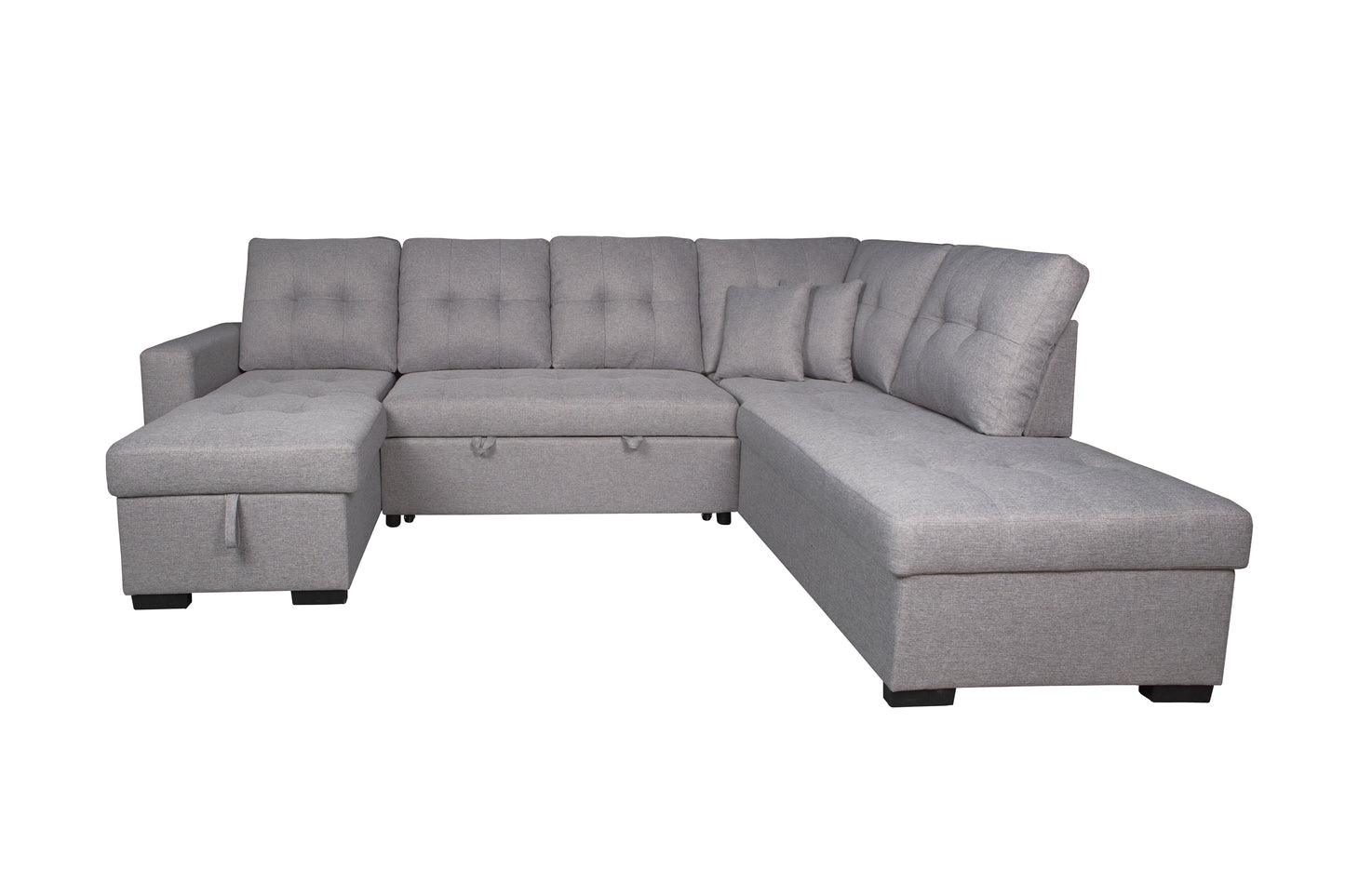 SOFÁ CHAISE LONGUE AITANA CON CAMA Y ARCÓN – DISEÑO EN U, AMPLIO Y FUNCIONAL