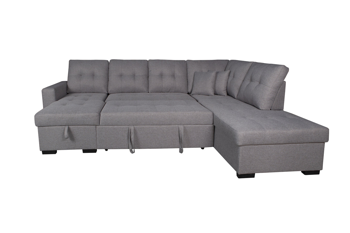 SOFÁ CHAISE LONGUE AITANA CON CAMA Y ARCÓN – DISEÑO EN U, AMPLIO Y FUNCIONAL