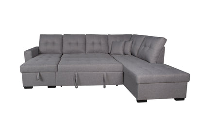 SOFÁ CHAISE LONGUE AITANA CON CAMA Y ARCÓN – DISEÑO EN U, AMPLIO Y FUNCIONAL