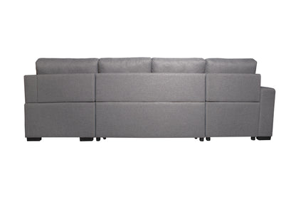 SOFÁ CHAISE LONGUE AITANA CON CAMA Y ARCÓN – DISEÑO EN U, AMPLIO Y FUNCIONAL