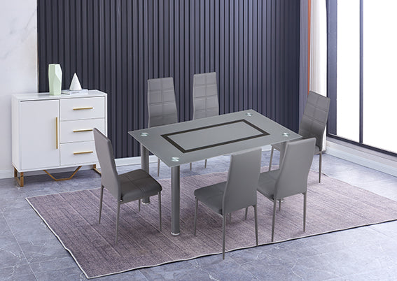 CONJUNTO DE MESA MAS SEIS SILLAS AXISS