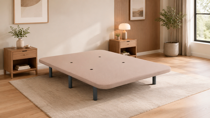 BASE TAPIZADA VEGA 3D BEIGE CON 6 PATAS INCLUIDAS – DISEÑO, CONFORT Y RESISTENCIA