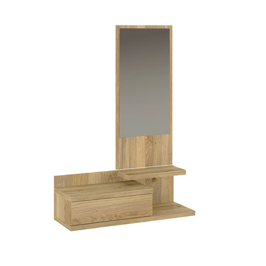 RECIBIDOR AURA VERTICAL CON ESPEJO Y CAJÓN – ELEGANCIA Y FUNCIONALIDAD PARA TU ENTRADA