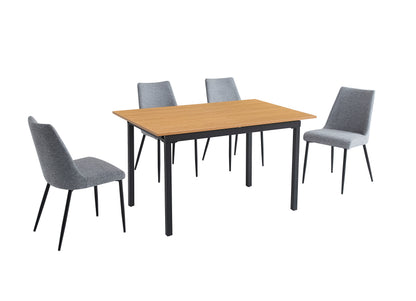 MESA EXTENSIBLE CAMDEN Y SILLAS MORGAN – CONJUNTO DE COMEDOR MODERNO, CÓMODO Y FUNCIONAL
