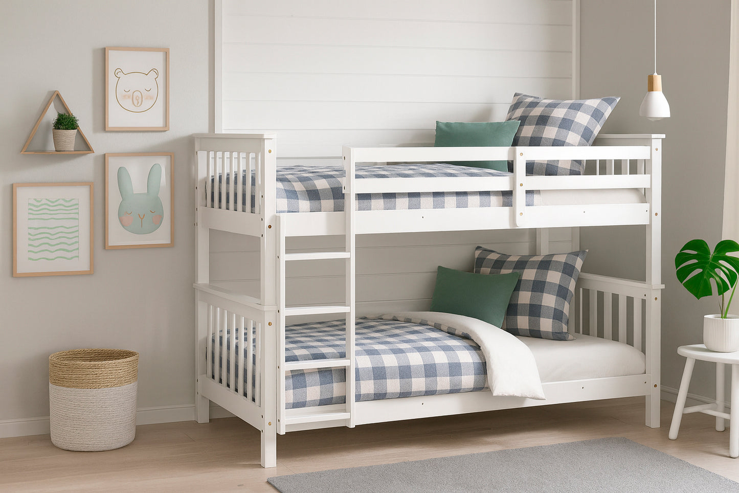 LITERA CAMILA BLANCA – RESISTENTE Y CONVERTIBLE EN DOS CAMAS