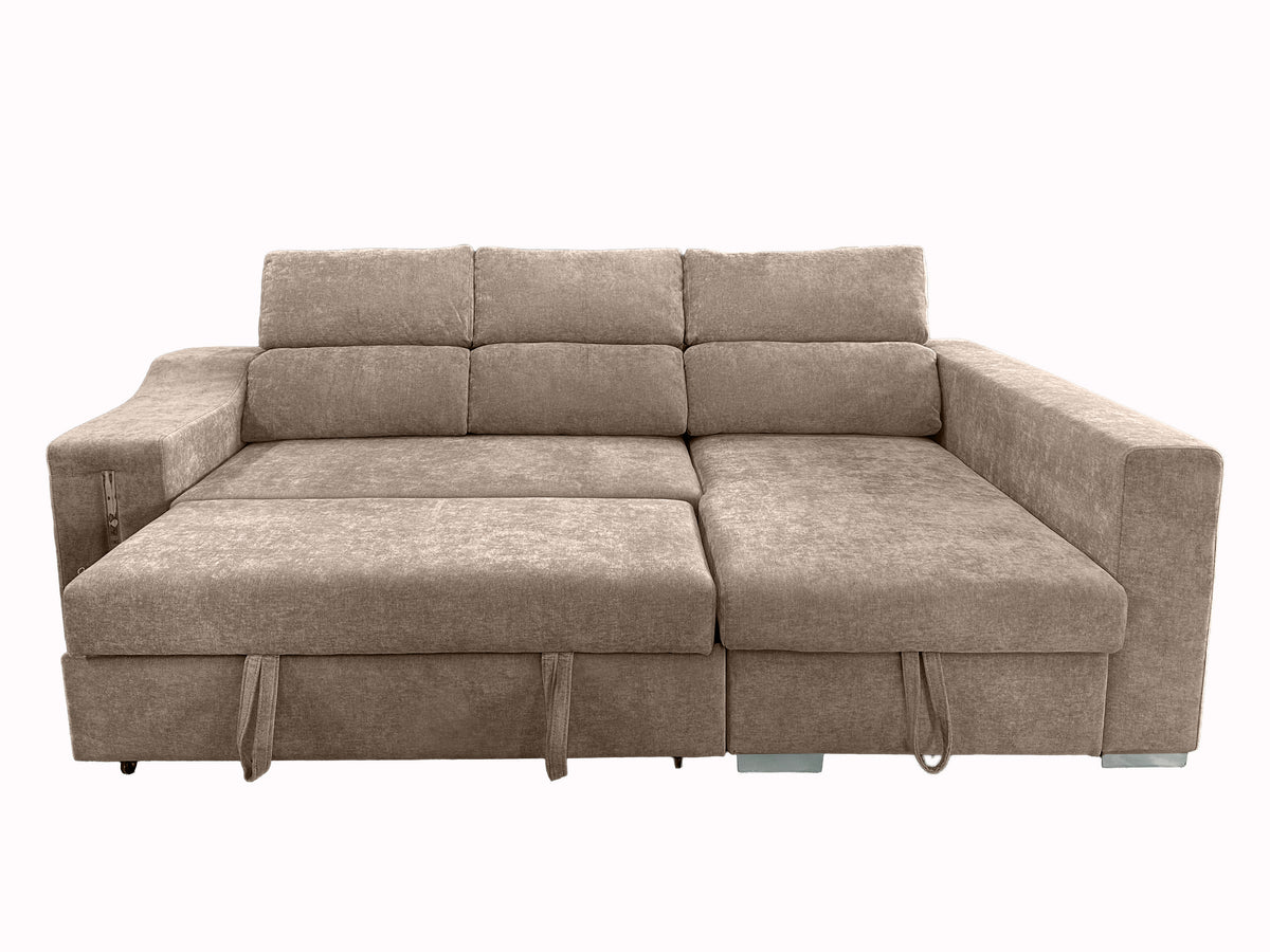 SOFÁ CHAISE LONGUE CARLA CAMA CON ARCÓN – DISEÑO Y CONFORT EN TU SALÓN