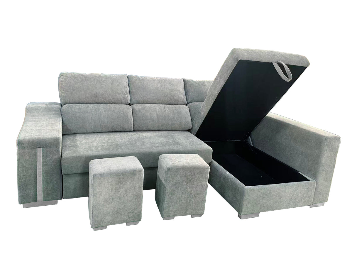 SOFÁ CHAISE LONGUE CARLA CAMA CON ARCÓN – DISEÑO Y CONFORT EN TU SALÓN