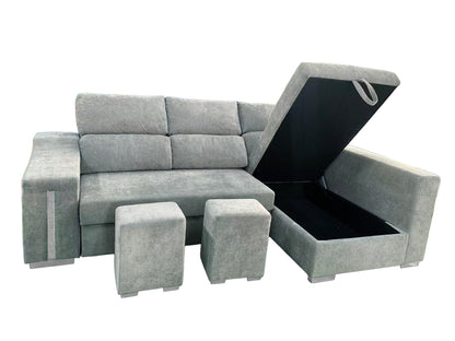 SOFÁ CHAISE LONGUE CARLA CAMA CON ARCÓN – DISEÑO Y CONFORT EN TU SALÓN