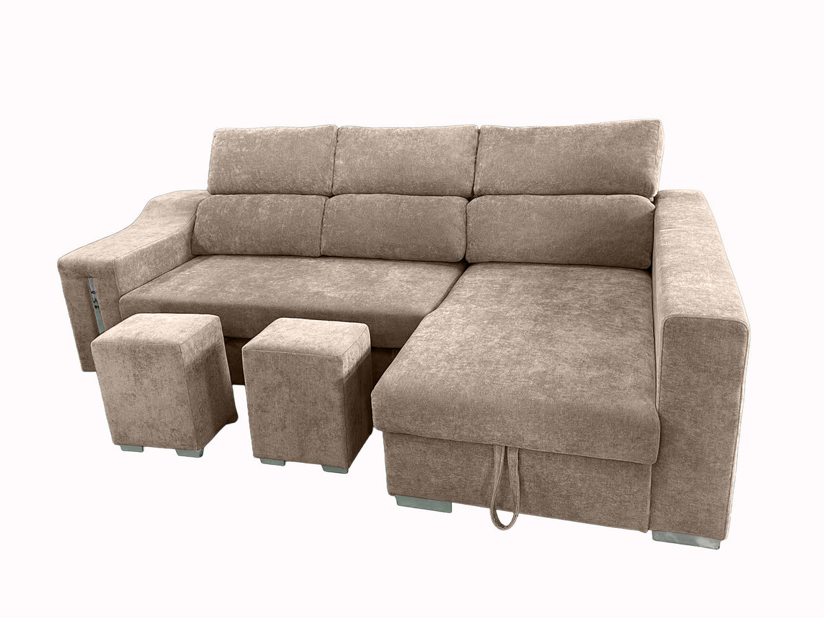 SOFÁ CHAISE LONGUE CARLA CAMA CON ARCÓN – DISEÑO Y CONFORT EN TU SALÓN