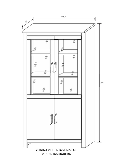 SALÓN ESTILO PROVENZAL RONCAL 347 CM A-08