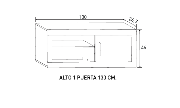 MUEBLE SALÓN COMEDOR 290 CM APILABLE LARA A-08