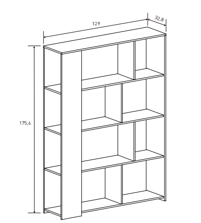 ESTANTERÍA MODERNA BLANCO