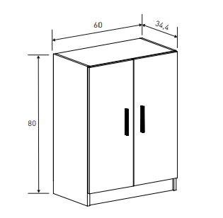 MUEBLE ALTO Y BAJO AUXILIAR COCINA BLANCO