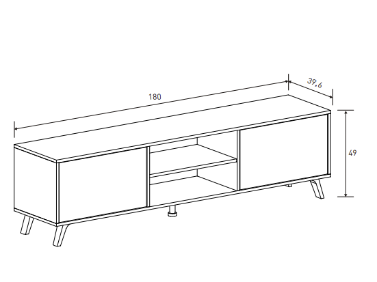 MUEBLE TV SOLANA MAVUELLA-RAYAS · DISEÑO ESCANDINAVO, ELEGANCIA Y FUNCIONALIDAD