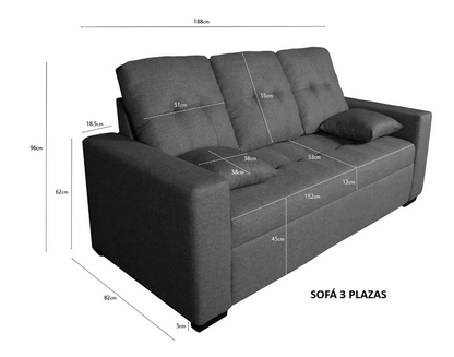 SOFÁ EGEO 3+2 PLAZAS – DISEÑO MODERNO, ELEGANTE Y CONFORTABLE