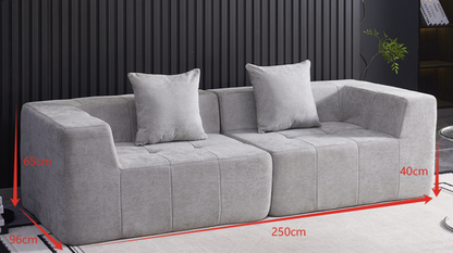 SOFÁ KEN 3 PLAZAS – DISEÑO MINIMALISTA Y CONFORTABLE
