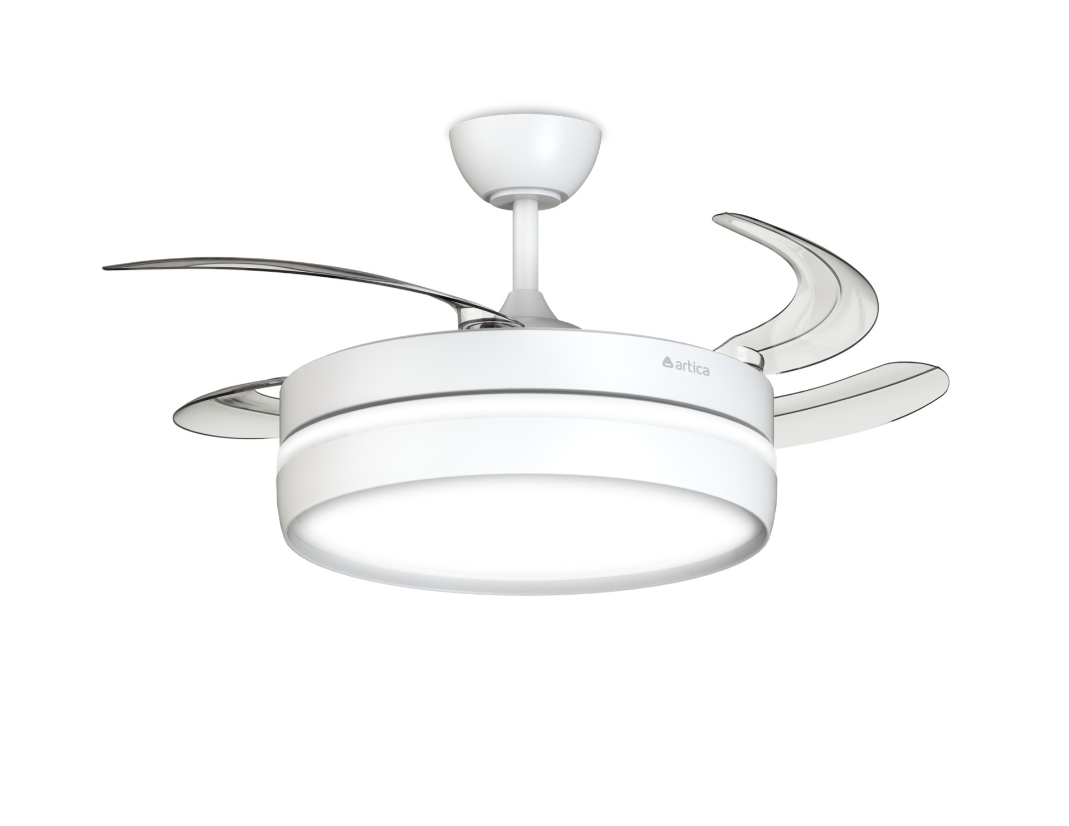 VENTILADOR DE TECHO RETRÁCTIL ULTRA SILENCIOSO - LUZ LED 72W