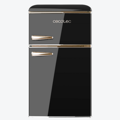 MINI FRIGORÍFICO CECOTEC RETRO 2 PUERTAS 86 L NEGRO – DISEÑO VINTAGE