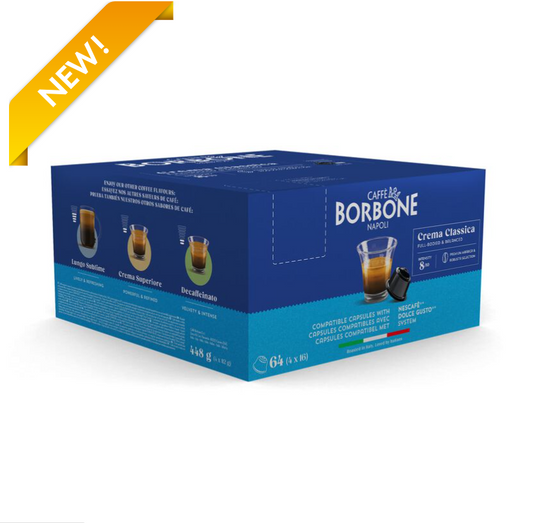 ¡¡¡SÚPER PRECIO!!! Café ITALIANO 64 Cápsulas CREMA CLASSICA Compatible con Dolce Gusto®*