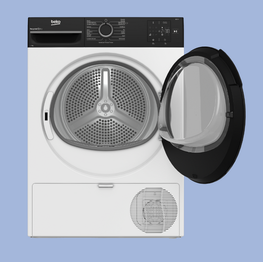 SECADORA BEKO  7 KG DE BAJO CONSUMO CON BOMBA DE CALOR Y SECADO EFICIENTE