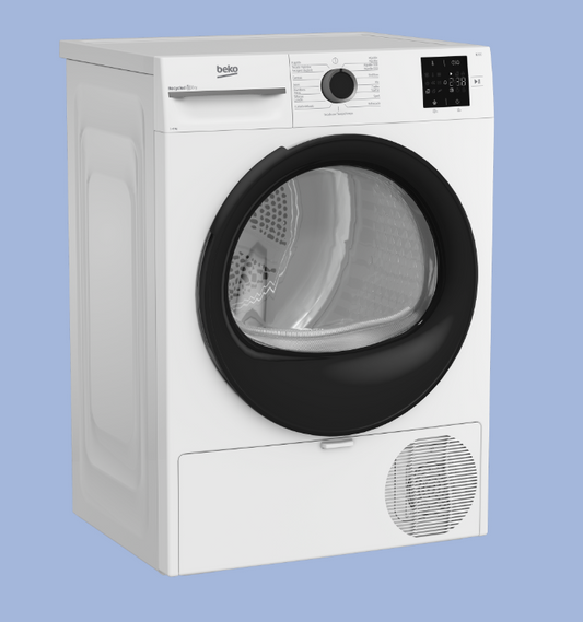 SECADORA BEKO 8 KG DE BAJO CONSUMO CON SECADO EFICIENTE Y SILENCIOSO